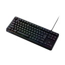 エレコム ゲーミングキーボード V custom 有線 着脱式 テンキーレス スピードリニア(銀軸) RGB ブラック ASNTK-VK310SBK|パソコン パソコン周辺機器 キーボード