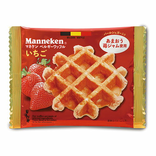 【6個入×10箱】 マネケン Manneken ベルギーワッフル イチゴワッフル ASNAZB15824X60|食品 菓子