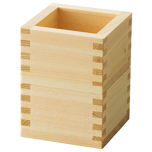 【5個セット】 ヤマコー 用美 業務用 スタッキング東濃ひのき・1合桝(塗装付) ASNyamaco12276X5|雑貨・..