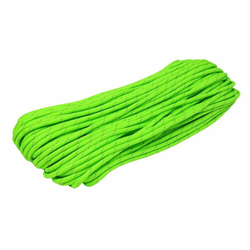 リッチボンド TIGER アメリカ製パラコード 5M リフレクティブ 反射材入りナイロン製 ネオングリーン AS..