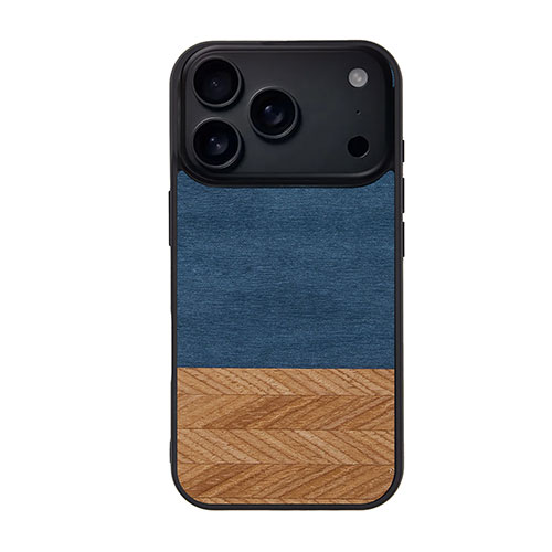 Man & Wood マンアンドウッド MagSafe対応天然木ケース for iPhone 16 Pro Denim ASNI27072i16PR|スマートフォン・タブレット・携帯電話 iPhone iPhone16シリーズ ケース