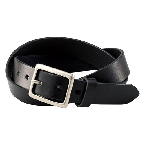 made in underground osaka.japan 栃木レザー ベルト&キーホルダー オイルヌメ革を使用 ブラック ASNK5..