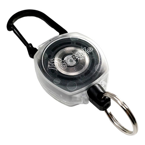 KEY-BAK カラビナ付きキーリール サイドキック クリア ASNKEY-BAK14925|雑貨・ホビー・インテリア 雑貨..