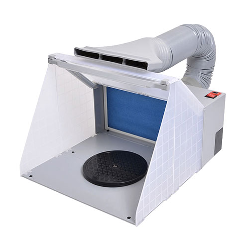 サンコー LEDライト付パワフルファン塗装ブース 換気・LEDライト 模型・プラモデル作成に ASNTBTN25HGY..