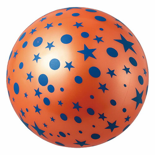 【10個セット】 ARTEC スターボール オレンジ スター柄×オレンジでよく目立つ やわらか素材のバウンドボール ASNATC21916X10|雑貨・ホビー・インテリア キッズ・子供用品 玩具・おもちゃ