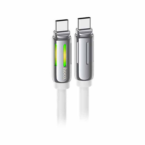 hoco. U136 PD60W RGB Type-Cケーブル 高速充電と美しいイルミネーション ホワイト ASNU136-CC-WH|スマートフォン・タブレット・携帯電話 スマートフォン ケーブル