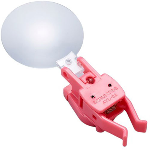 【5セット】 スマイルキッズ LED付ゆびさきのルーペ ピンク ASNAYL-02PKX5|雑貨・ホビー・インテリア ..