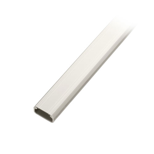 サンワサプライ 壁用ケーブルモール 幅22mm 角型 ミルキーホワイト ASNCA-KK22MW|雑貨・ホビー・インテ..