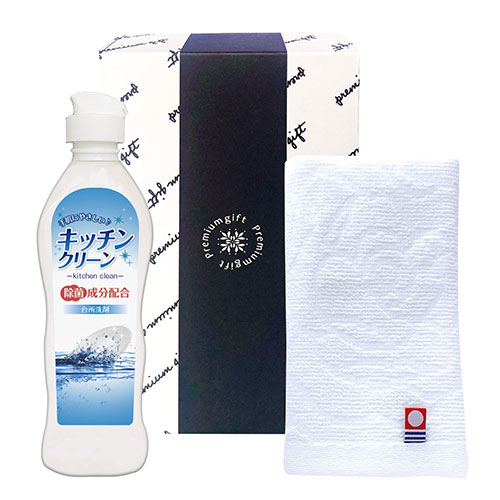 【5セット】 今治産タオル&キッチン洗剤セット ウォッシュタオル、キッチンクリーン ASNSMM10X5|雑貨・..