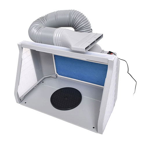 サンコー LEDライト付パワフルファン塗装ブース デラックス LEDライト・Wファンでにおいを吸引・排出 A..