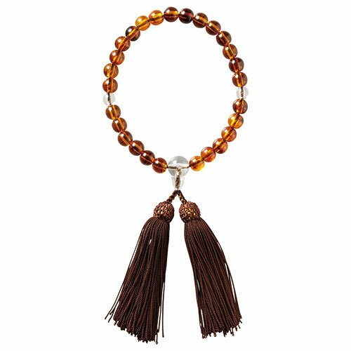 男性用念珠セット NJ-D056 念珠(内周約26cm)・念珠入れ(8×15.5cm) 京都珠数製造卸協同組合加盟店謹製 A..