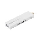 エレコム USB Type-C(TM)/USB-Aコネクター対応外付けポータブルSSD ESD-EWB_Rシリーズ 256GB ホワイト ASNESD-EWB0250GWHR|パソコン ストレージ SSD(2)