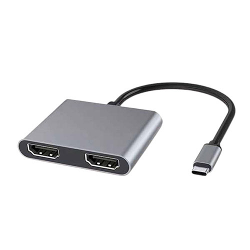 hoco. MY DOCK STATION 4-IN-1 USB-C接続 HDMI×2画面出力 (拡張、ミラーリング)表示 ASNJTMD-4IN1-H2|..