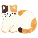 ルックス ファンディットアニマル マルチラグ みけねこ (約430×550×20mm) ASN22558604|雑貨・ホビー・インテリア インテリア カーペット・ラグ・マット