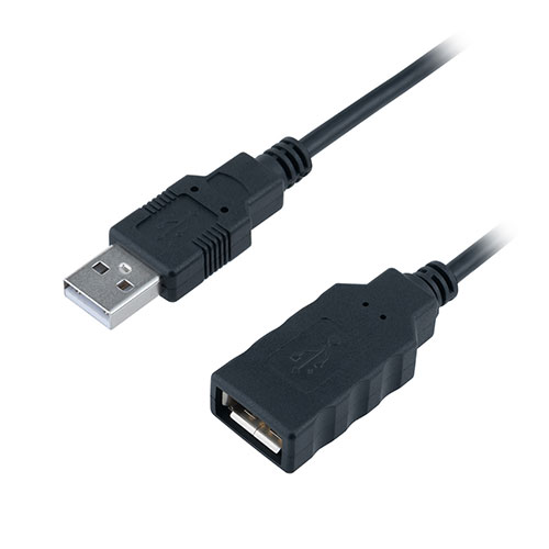 MCO USB2.0延長ケーブル 1m ブラック USBケーブルを伸ばしたい時に便利な延長ケーブルです ASNUSB-EA010BK|スマートフォン・タブレット・携帯電話 スマートフォン ケーブル