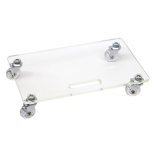 COLLEND アクリルキャリー クリア 透き通る透明感が魅力のアクリル製台車 キャスター部までこだわりの..