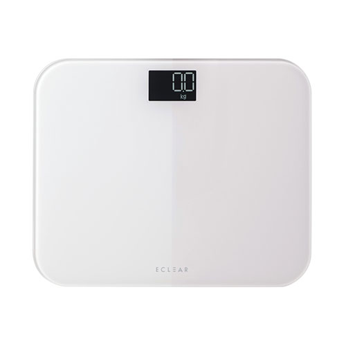 エレコム エクリア 体重計 使いやすさにこだわったデザイン・表示が見やすい黒色背景の液晶デザインを採用 ホワイト ASNHCS-S03WH|家電 健康・美容家電 体脂肪計・体重計