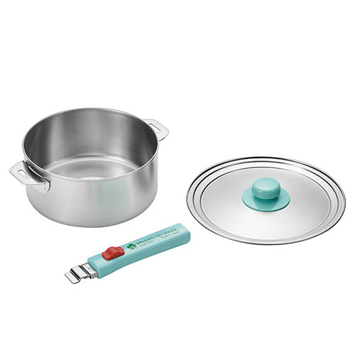 よこやま 燕熟の技 クワトロ ステンレス鍋18cm 着脱ハンドル 蓋付き ASNEJQ-600|雑貨・ホビー・インテリア キッチン雑貨 調理器具