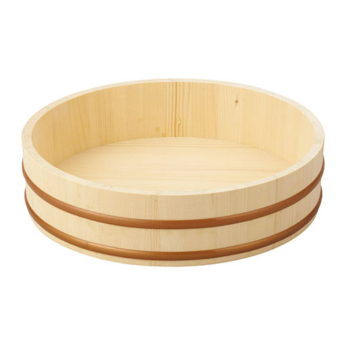 ヤマコー 用美 業務用 天然木寿司飯台(樹脂タガ) φ33 ASNyamaco85425|雑貨・ホビー・インテリア キッチン雑貨 調理器具