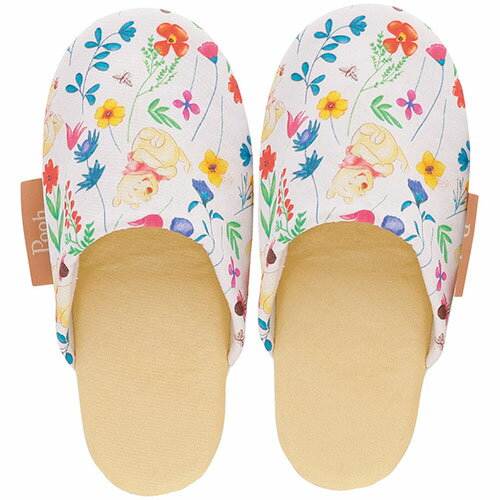 くまのプーさん ハピネスフラワーデイ スリッパ 約10×26cm ASNC6030559|雑貨・ホビー・インテリア イン..