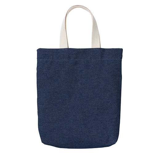 ARTEC デニムシューズバッグ マチ付きで出し入れラクラク 定番サイズのデニムシューズバッグ 紺 ASNATC..