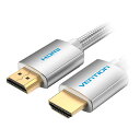 VENTION HDMIケーブル コットン編み 4K対応 メタルタイプ HDMI 2.0 8m シルバーグレー ASNAA-0966|家電 オーディオ関連 AVケーブル(2)