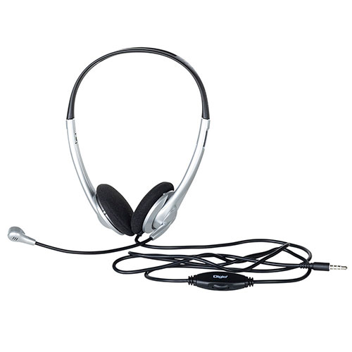 ナカバヤシ 4極ヘッドセット シルバー ASNMHM-STB28SL|パソコン パソコン周辺機器 ヘッドセット