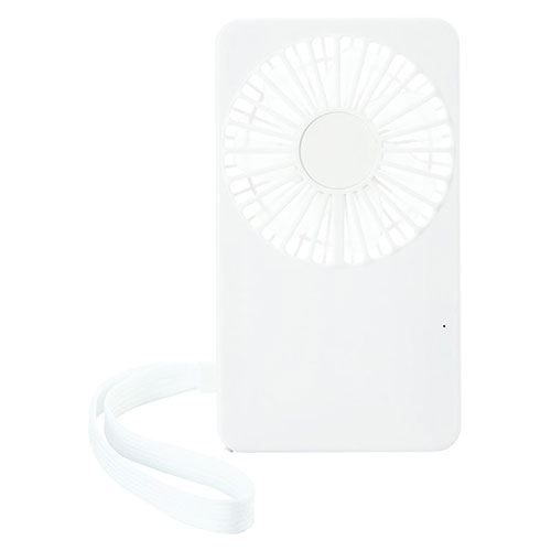 スリムカードファン 小さくて軽くて静音設計なのに大風量・持ち運びに便利なストラップ付 ASN22558608|..