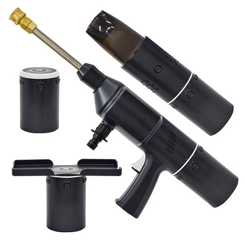 日動工業 車載ガジェットセット サンデークリーナー 充電式高圧洗浄機 ブラック ASNGG-SET01|雑貨・ホ..