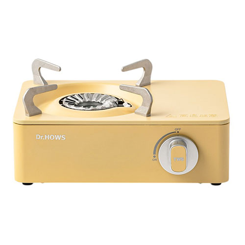 TTS トゥインクル ミニストーブ(カセットミニコンロ) Dr.HOWS公式 コンパクト設計 室内/アウトドア 内炎式バーナー レモンイエロー ASNKTW10200003|家電 キッチン家電 その他調理家電