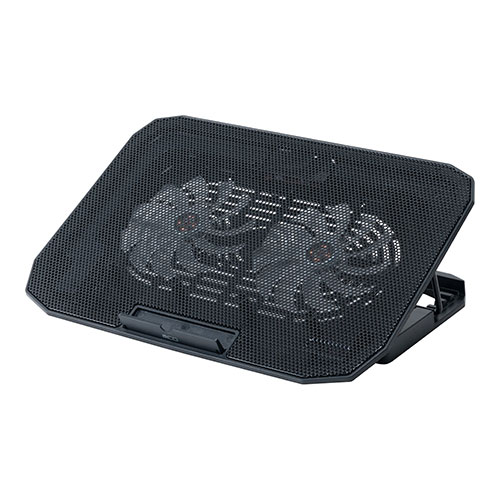 MCO ノートPCクーラー 2WAY 2FAN シンプルタイプ 2基のファンでしっかり冷却 コストを抑えたリーズナブルモデル ブラック ASNNSF-11BK|パソコン パソコンパーツ CPUクーラー