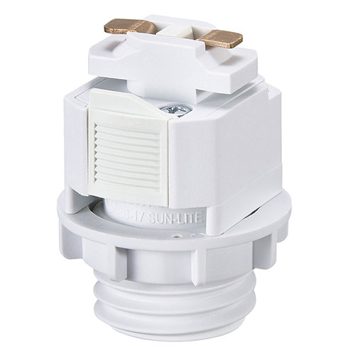 YAZAWA ダクトE17変換ソケット 便利なダクトソケット ホワイト ASNLCE171WH|家電 照明器具 その他の照..