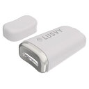 NAGAOKA 小型軽量で持ち運びしやすい超音波式目元ケア LUSVY EYE CARE スノーホワイト ASNLEYEC1000SWH|家電 健康・美容家電 美容器具