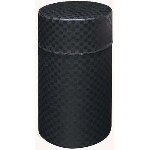 ヤマコー てまひま工房 お茶缶 ぽッ・かん モダン市松 黒 L ASNyamaco78338|雑貨・ホビー・インテリア キッチン雑貨 タンブラー・マグカップ・コップ・グラス