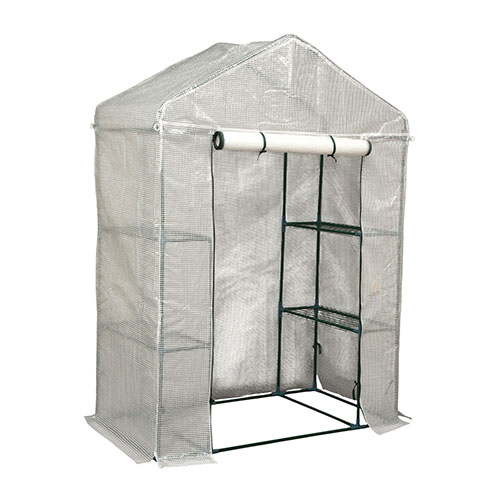 谷村実業 園芸用菜園ハウス2 サイズS(小) 工具不要の簡易ビニールハウス 幅143×奥行73×高さ195cm ASNTA..