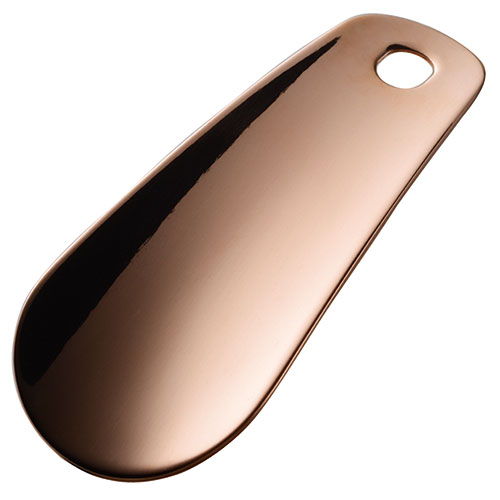 田辺金具 靴ベラ 革付き 純銅(ブロンズ)ミラー仕様個箱入 ASNTK-5090|雑貨・ホビー・インテリア 雑貨 靴・シューケア・消臭防臭・防水・修理用品