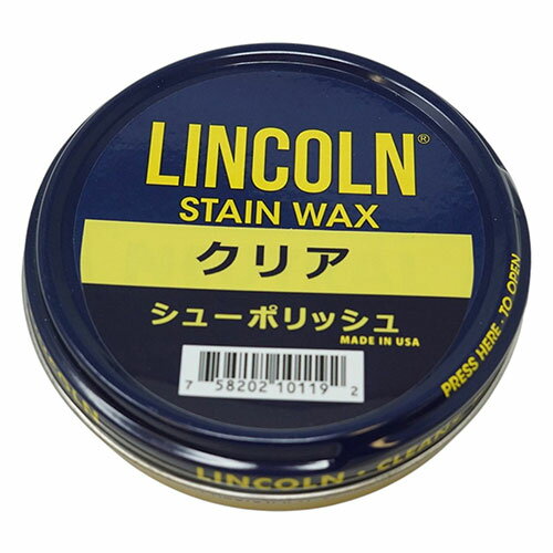 リッチボンド LINCOLN(リンカーン) シューポリッシュ クリア 60g ASNRichbond01192|雑貨・ホビー・インテリア 雑貨 革・レザーケア用品