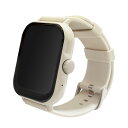 SaiEL スマホがなくても使えるスマートウォッチ 全画面フルタッチ スマホなし単独使用可能 アイボリー ASNSLI-HCW02-IV|雑貨・ホビー・インテリア 雑貨 腕時計