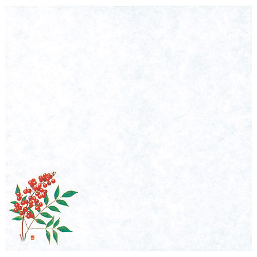 ヤマコー 用美 業務用 四季耐油天紙(小)南天 (100枚入) ASNyamaco64919|雑貨・ホビー・インテリア キッ..