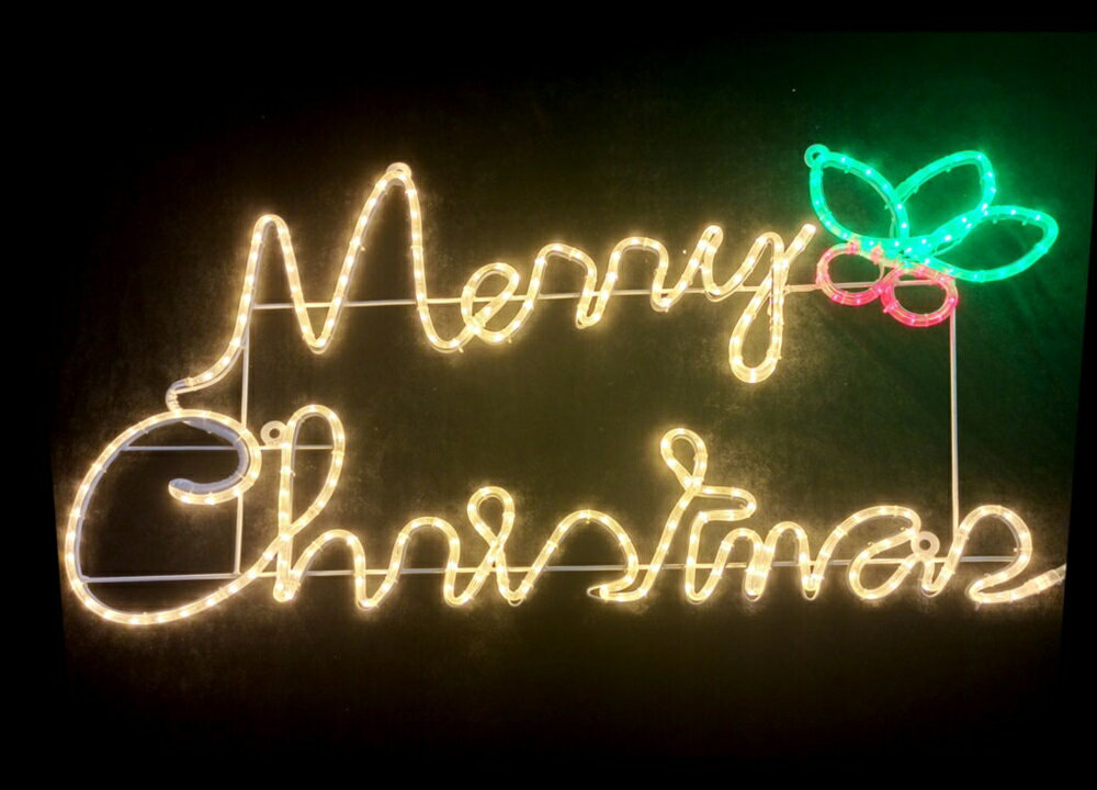 メリークリスマス 電球色[CRNl2dm001-d]2Dモチーフ