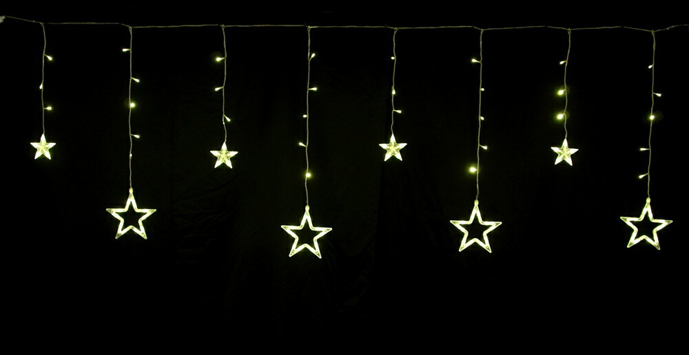 スターつらら　ライトイエロー[CRNldcm082]つらら・カーテン