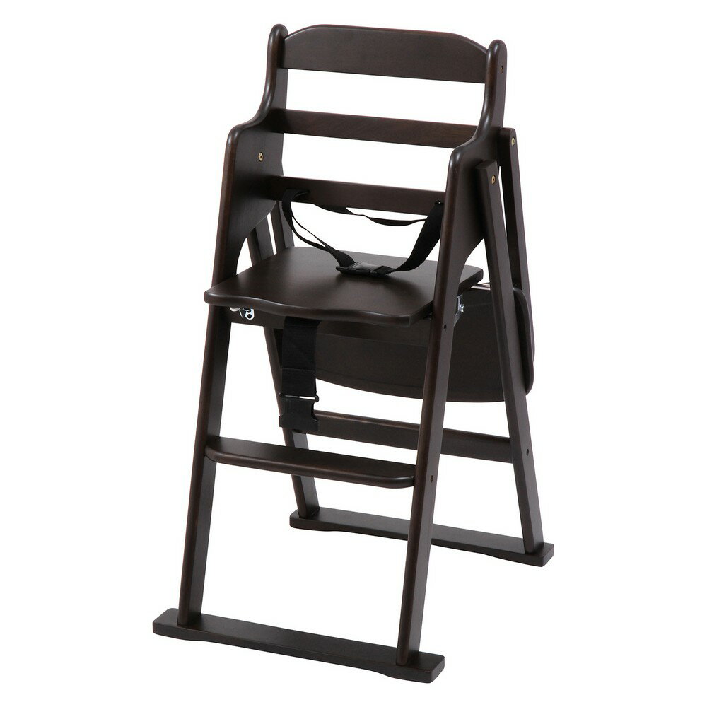 木製折り畳みベビーチェアー BR （17333）[HJB17633]|インテリア家具 ダイニング・...