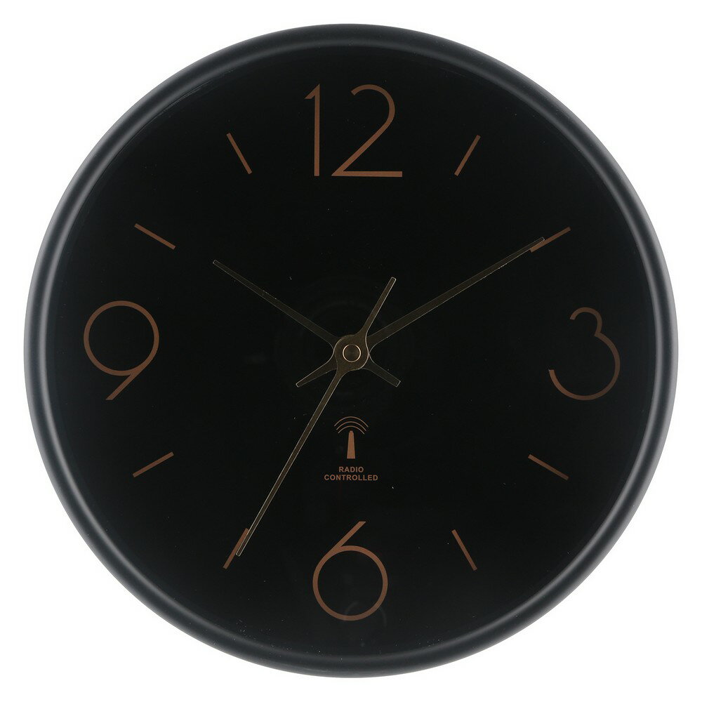 レビューを書いて　緑花堂5％OFFクーポンGET！ レビューを書いたらメールでお知らせくださいね ●商品名【3個セット】 電波掛時計 アリオス Φ25 ブラック[HJB28193] ●商品番号HJB28193 ●商品のサイズ全体：幅255 ...