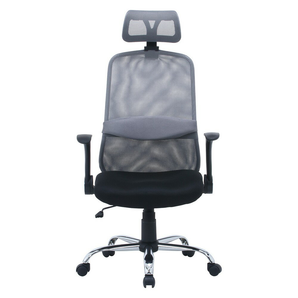 椅子 ヘッド付アームアップチェア ARP－01 GY[HJB35426]|インテリア家具 オフィスチェア オフィス家具 書斎・ホームオフィス デスクチェア 快適性 機能性 耐久性 高さ調節 スタイリッシュ グレー 2