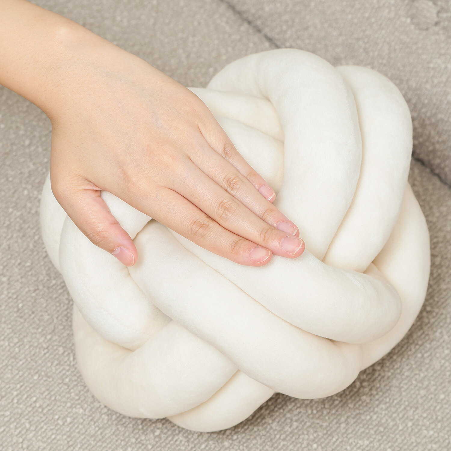 【3個セット】 チャンキー ボールクッション φ24cm IV[HJB37930]|インテリア雑貨 クッション・カバー リビング 生活雑貨【抱き枕 フロアクッション 可愛いデザイン 汎用性 セット インテリア 】 [2]