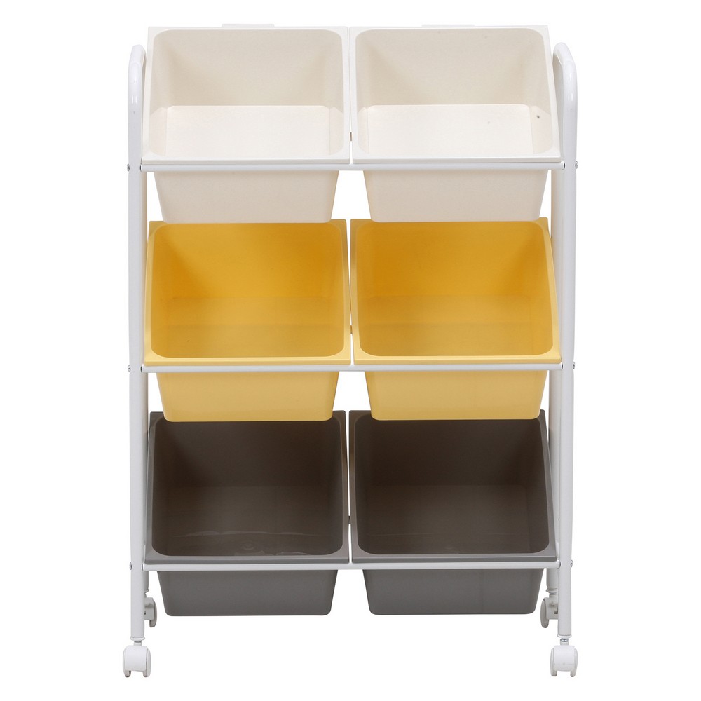 収納家具 キッズラック color 6マス [HJB38294]| インテリア家具 ベビー＆キッズファニチャー リ ビング 子供部屋・キッズルーム 収納・ランドセル収納 利便性 ラック 耐久性 インテリアデザイン 機能性 2