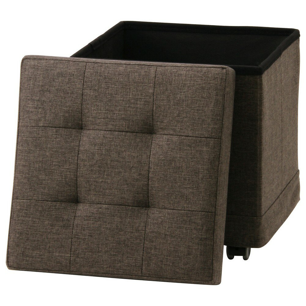 椅子 スツール ベルク フォールディングスツール CH W38 [HJB51301]| スツール インテリア家具 チェア・イス 収納付きスツール 機能的 コンパクト 多用途 軽量 スペースセーバー リビングルーム ダイニング チャコール [3]