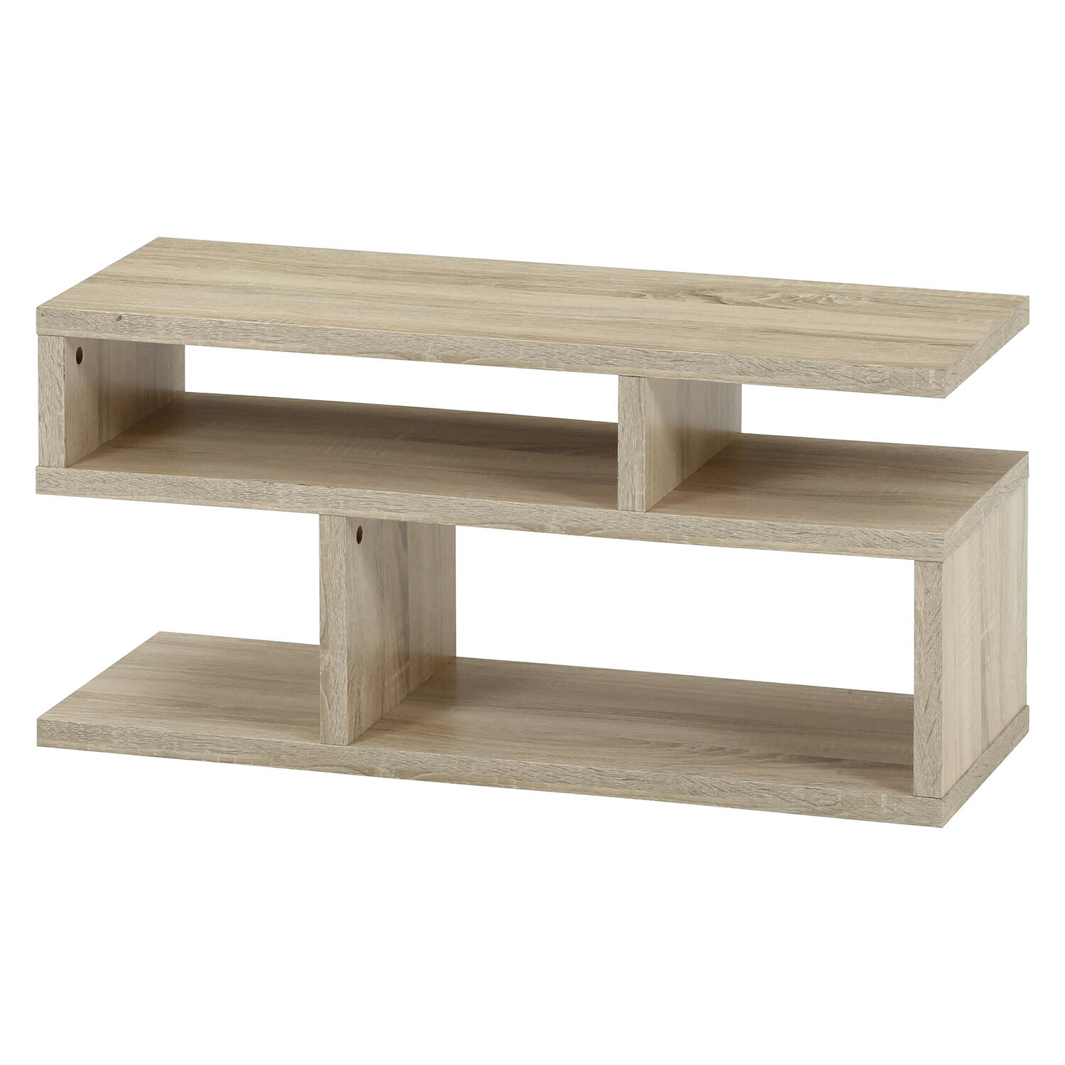 S字型TV台 80幅 オーク[HJB51488]|ARview インテリア家具 テレビボード テレビ台・収納 リビング【テレビボード TVラック ローボード 北欧風TV台 耐久性 】