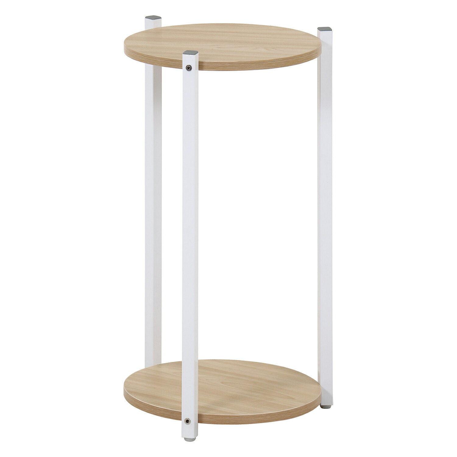 ディスプレイスタンド2段 WH[HJB63770]|インテリアガーデン インテリア雑貨 ガーデン&アウトドアEXPO ..