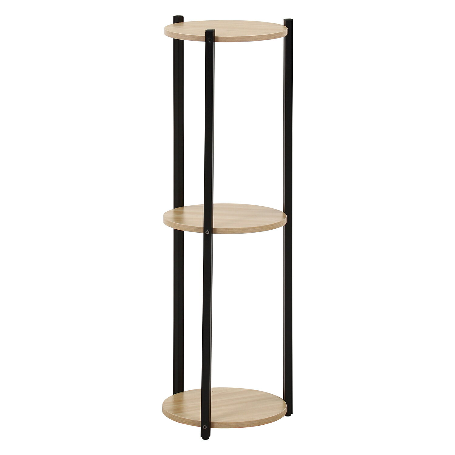 ディスプレイスタンド3段 BK[HJB63771]|インテリアガーデン インテリア雑貨 ガーデン&アウトドアEXPO ..